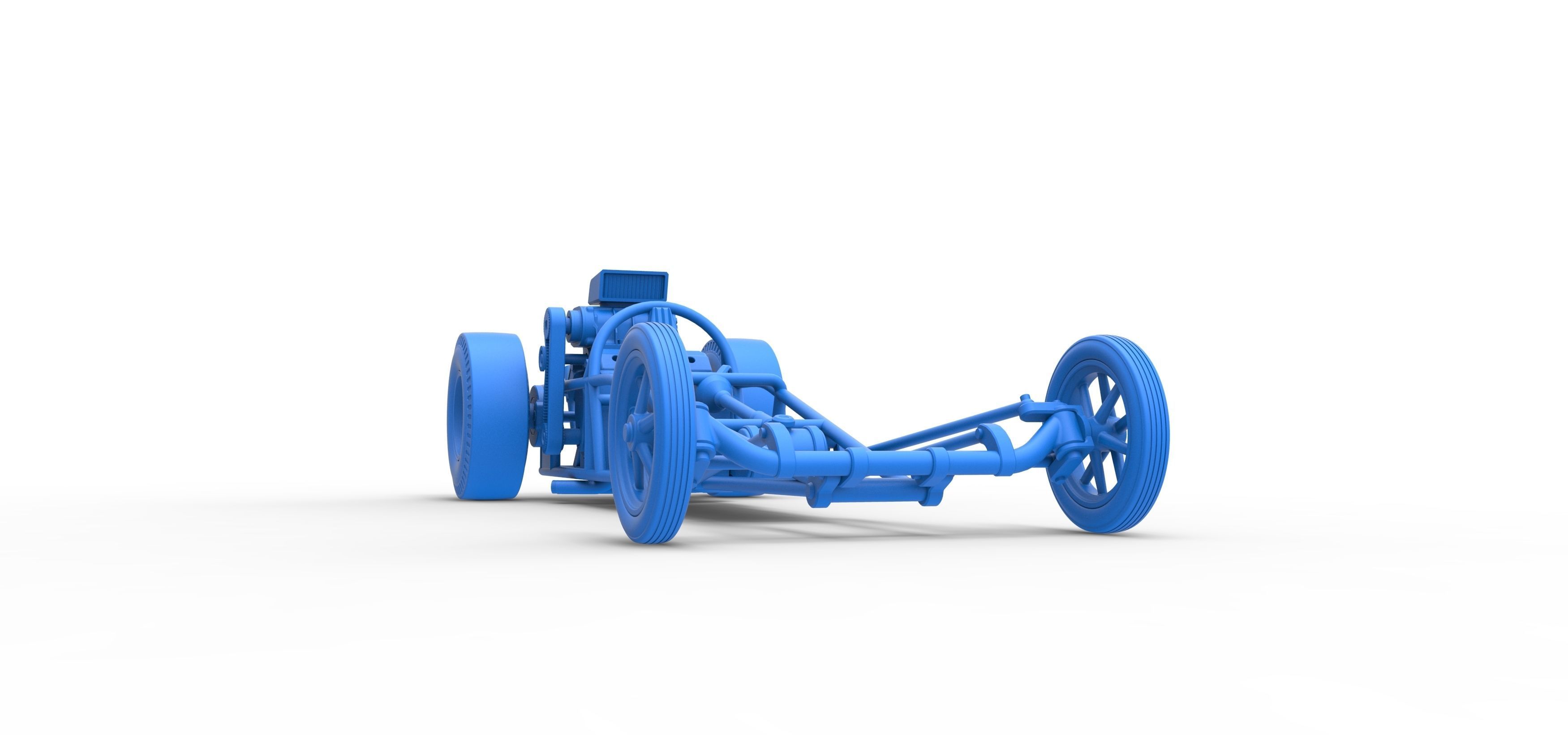 Rear engine old school dragster Scale 1 to 25 3D print model_50