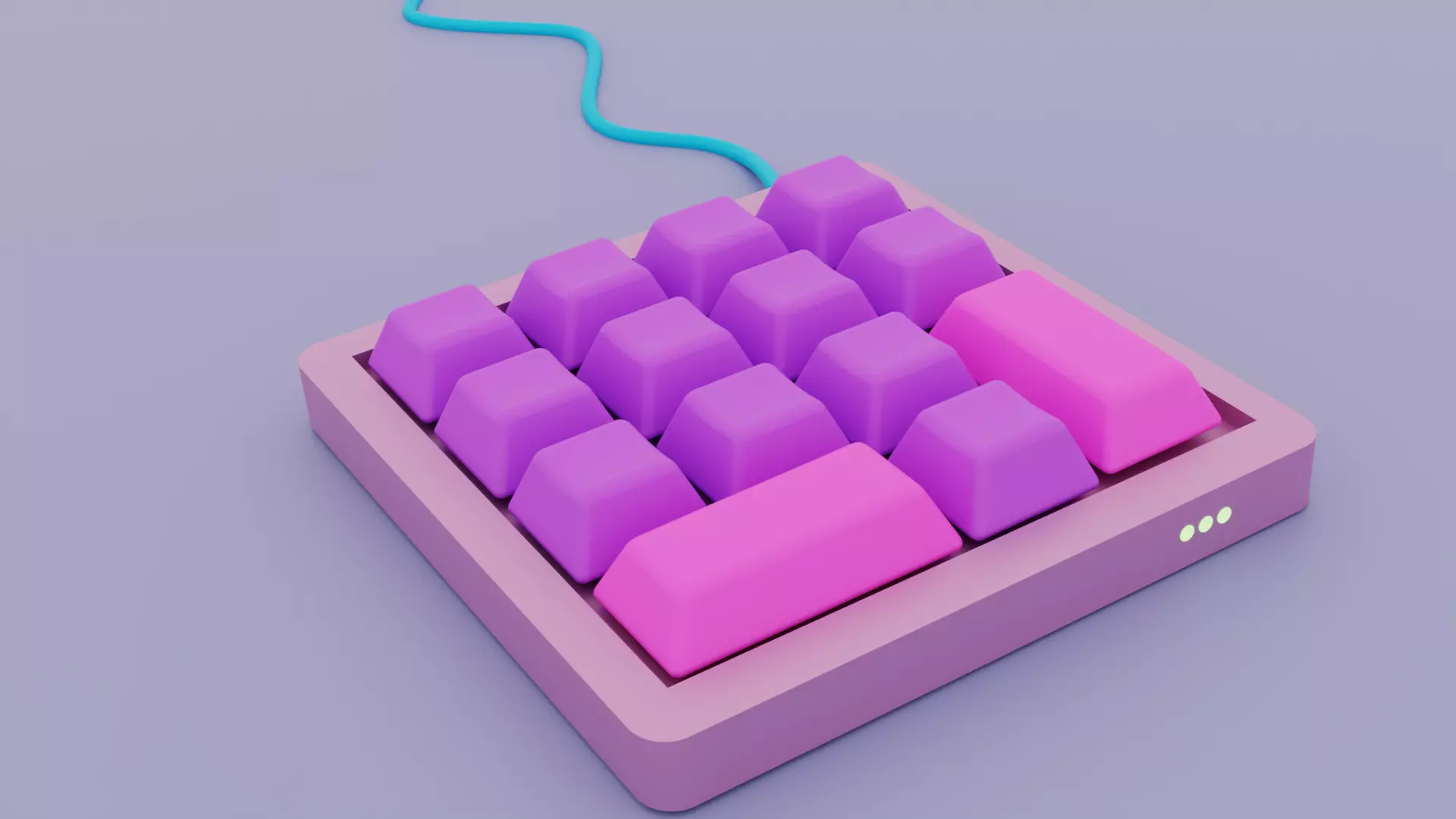 3D model of the keyboard 3D model