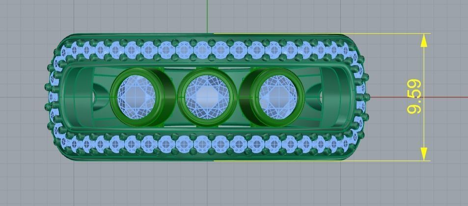 Ring N01509 3D print model_8