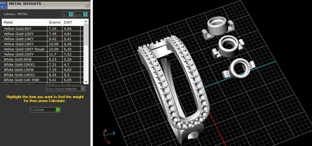 Ring N01509 3D print model_9