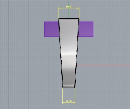 Mens ring with large width and square stone N01508 3D print model_7