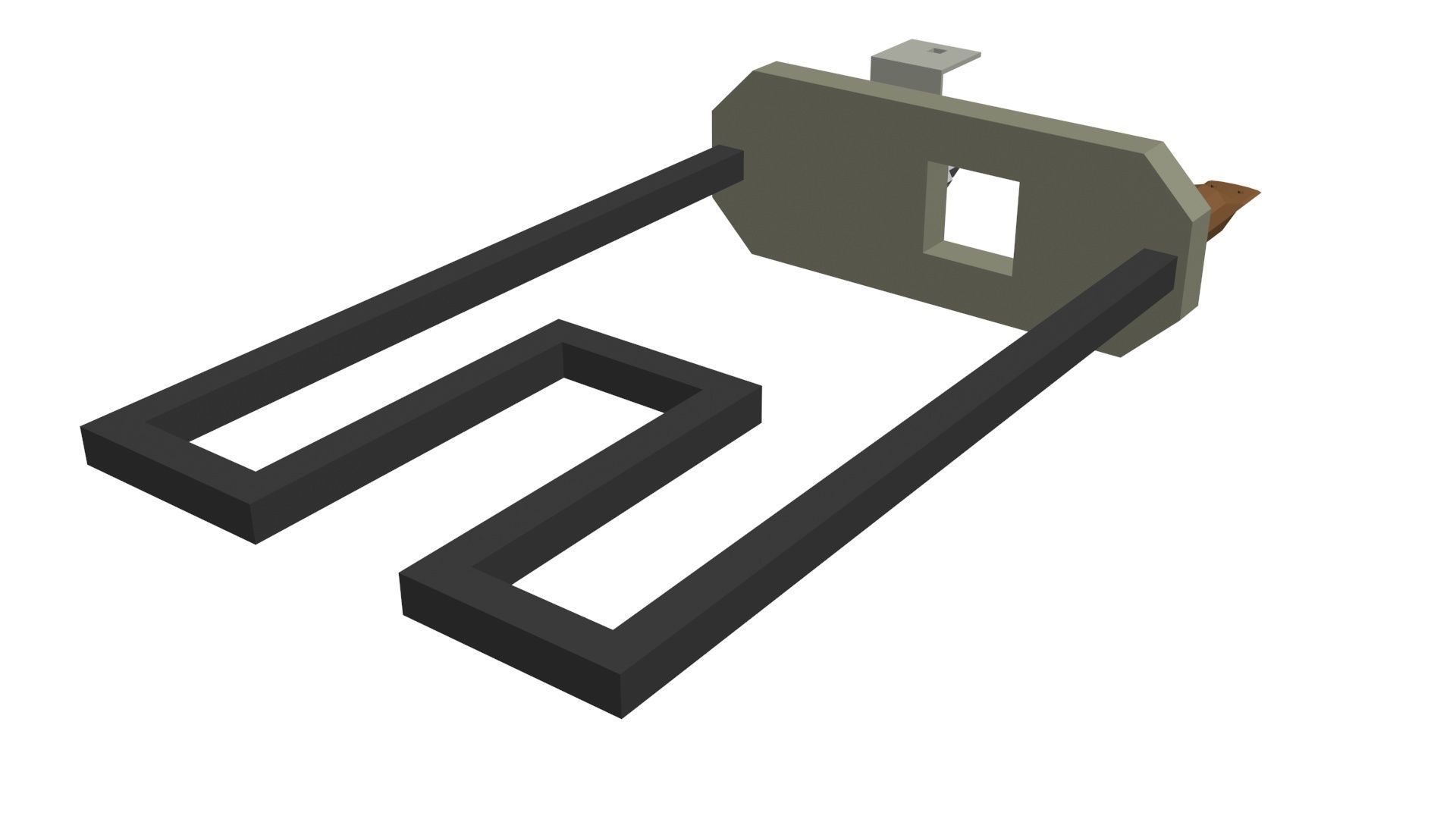 Low Poly Game Ready Washing Machine Heating Element Low-poly 3D model_2