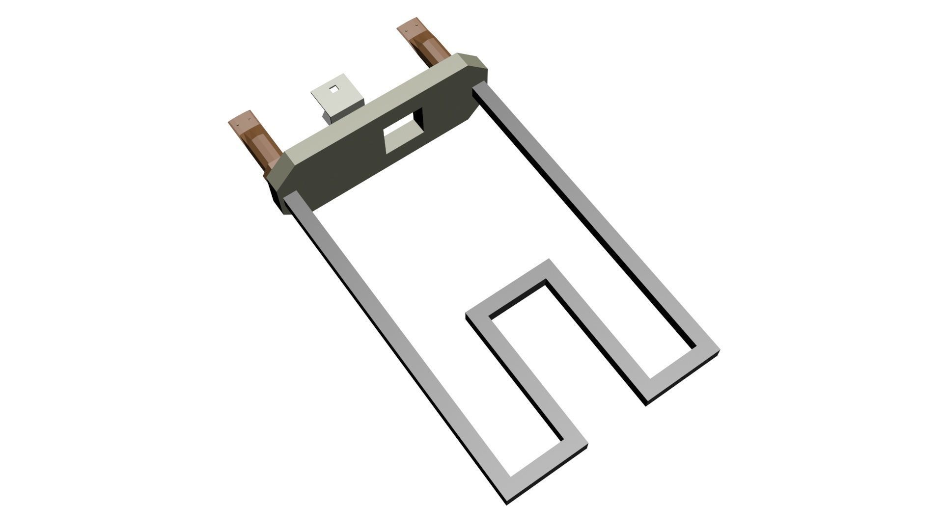 Low Poly Game Ready Washing Machine Heating Element Low-poly 3D model_1