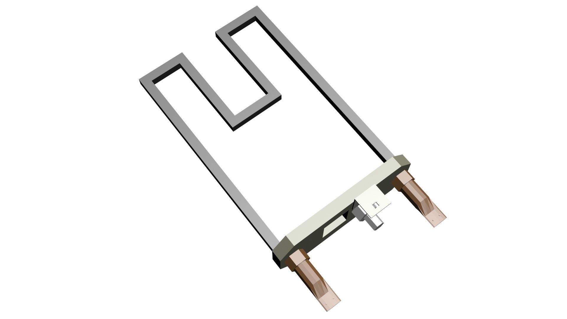 Low Poly Game Ready Washing Machine Heating Element Low-poly 3D model_3