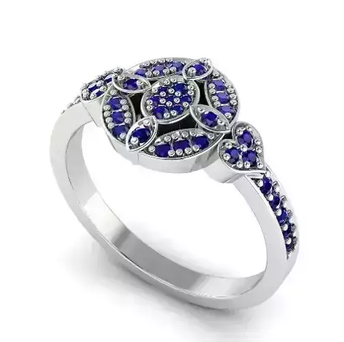 Ring with hearts N01507