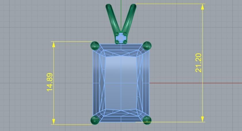 Pendant N01499 3D print model_7