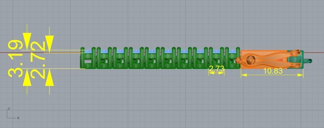 Bracelet N01490 3D print model_5