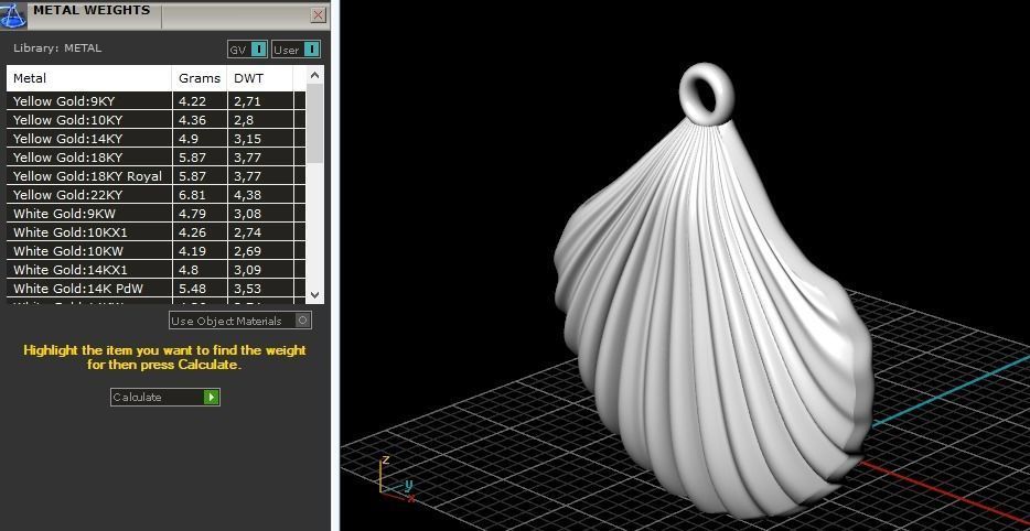 Shell pendant N01481 3D print model_7