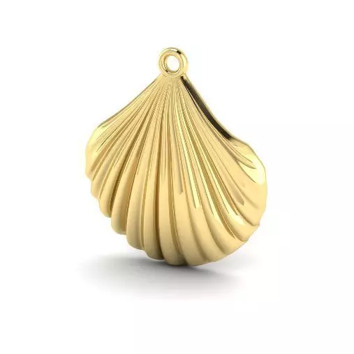 Shell pendant N01481 3D print model_0