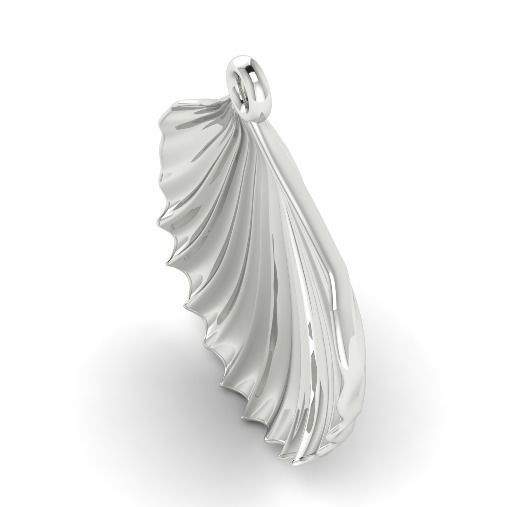 Shell pendant N01481 3D print model_2