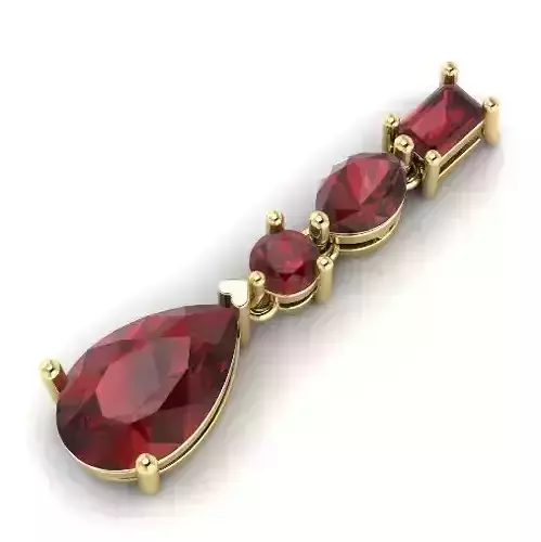 Pendant with stones N01478