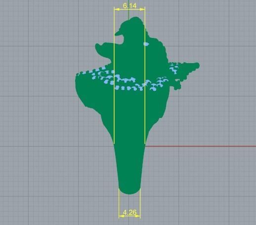 Ring lion N01473 3D print model_9
