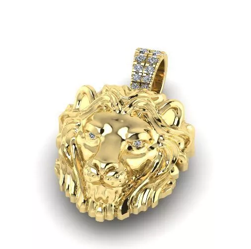 Pendant lion N01470 3D print model