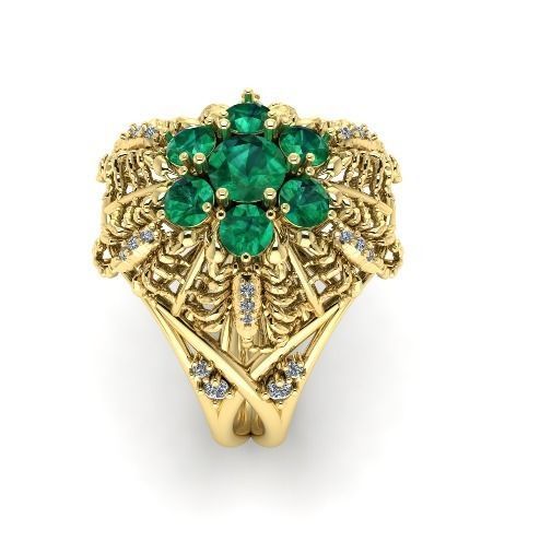 Ring with scorpions N01468 3D print model_1