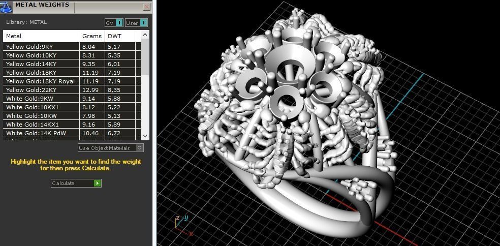 Ring with scorpions N01468 3D print model_11
