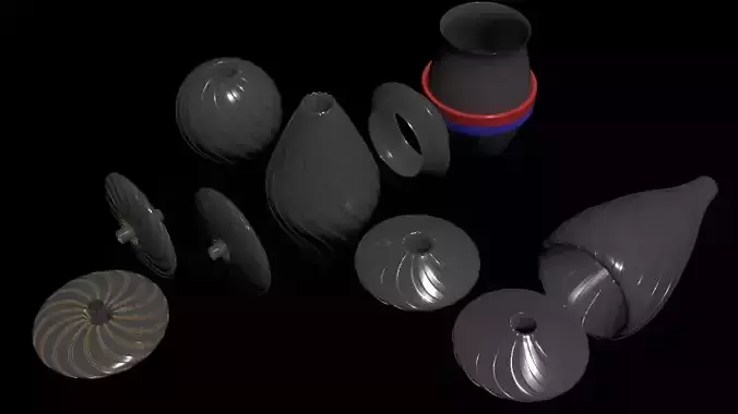 LArendsian Solids -Toroidal Flux Motor - Generator - Concept 3D model