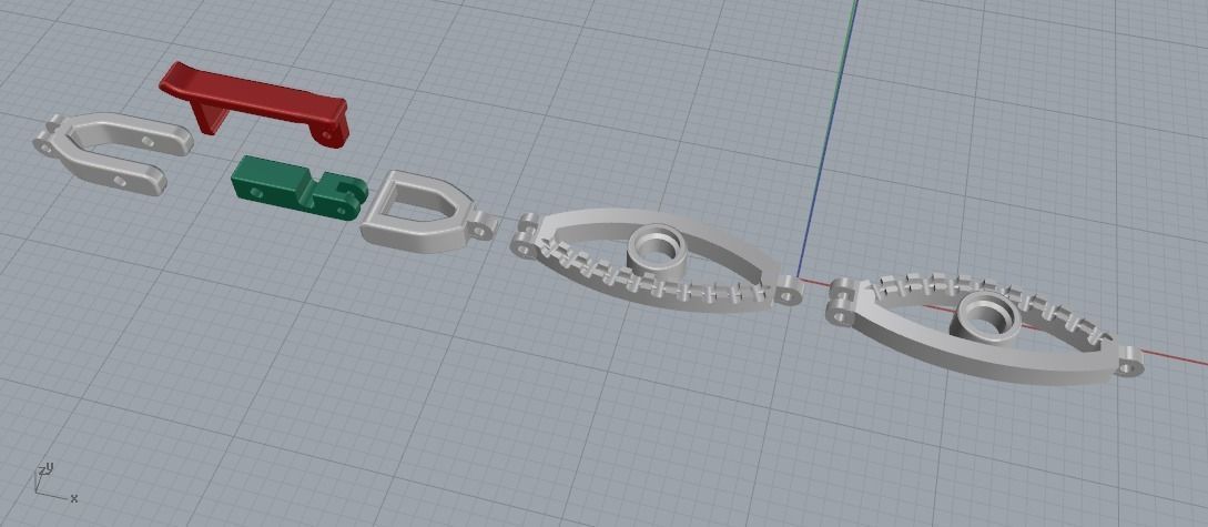 Bracelet Eye N011870 3D print model_2