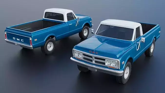GMC Pickup 1970  3D print model 2