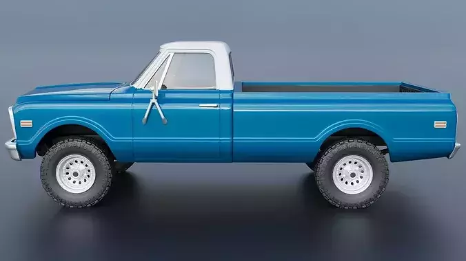 GMC Pickup 1970  3D print model 4