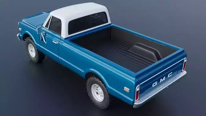 GMC Pickup 1970  3D print model 7