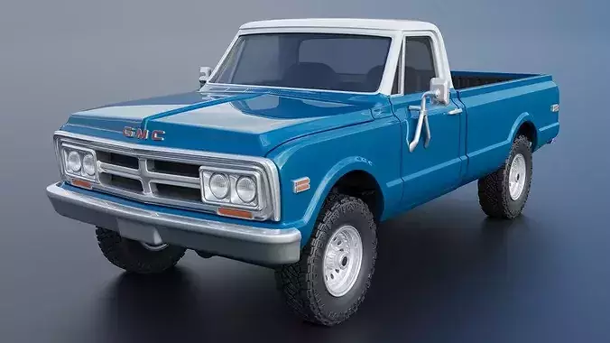 GMC Pickup 1970  3D print model 3
