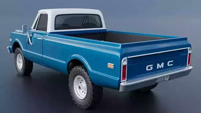 GMC Pickup 1970  3D print model 5