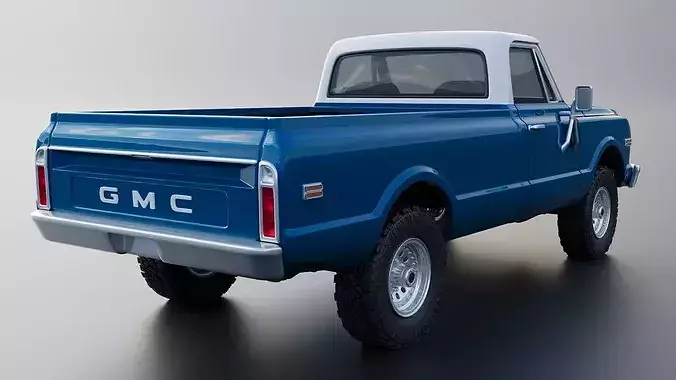 GMC Pickup 1970  3D print model 6
