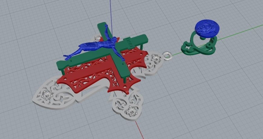Cross N011860 3D print model_2