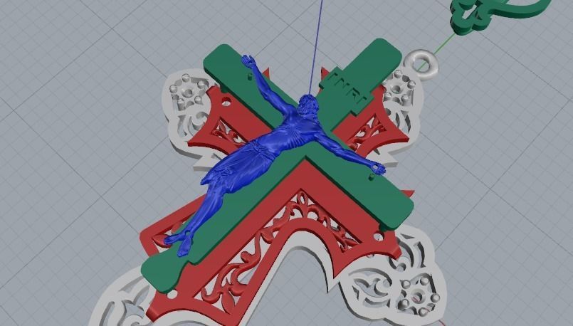 Cross N011860 3D print model_5