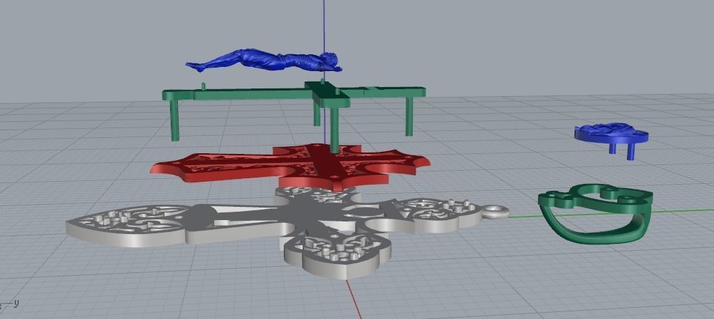 Cross N011860 3D print model_3
