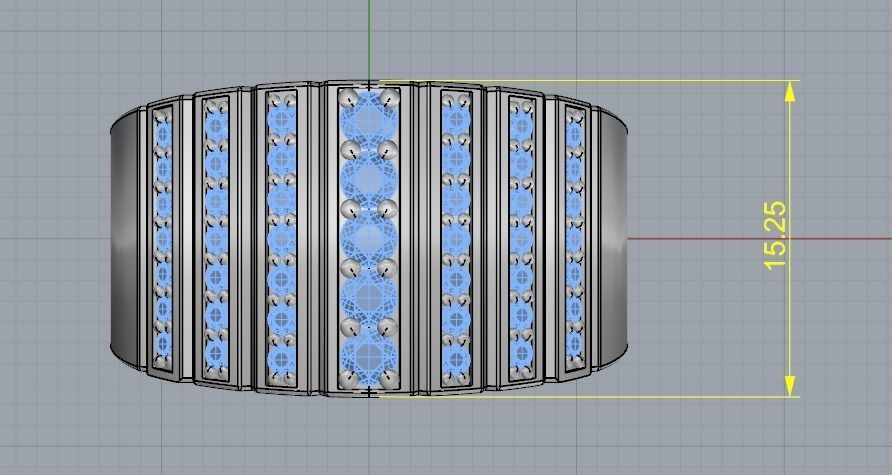 Ring N011859 3D print model_7