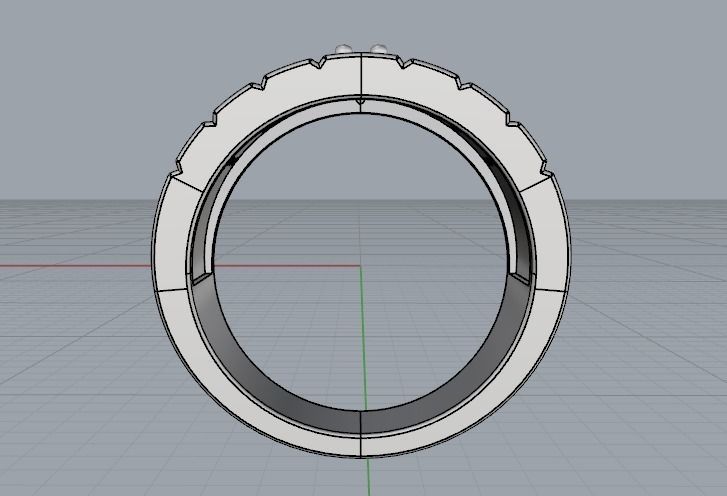 Ring N011859 3D print model_3