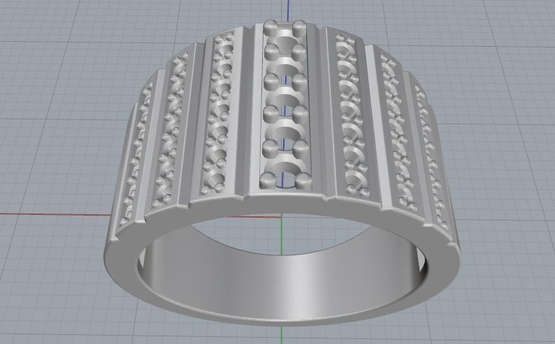 Ring N011859 3D print model_2