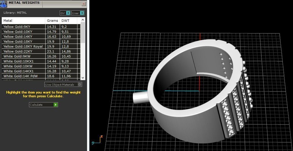 Ring N011859 3D print model_8