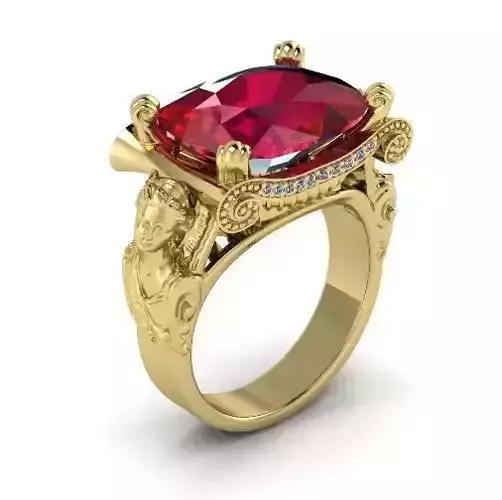 Ring with angels N011855