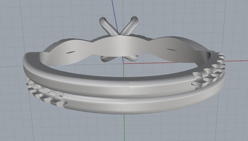 Soliter ring N011851 3D print model_4
