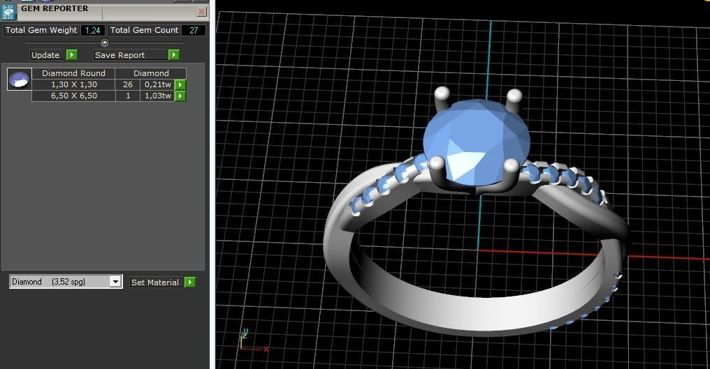 Soliter ring N011851 3D print model_8