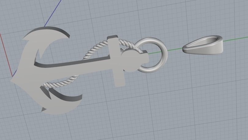 Yakr skull pendant N011846 3D print model_4