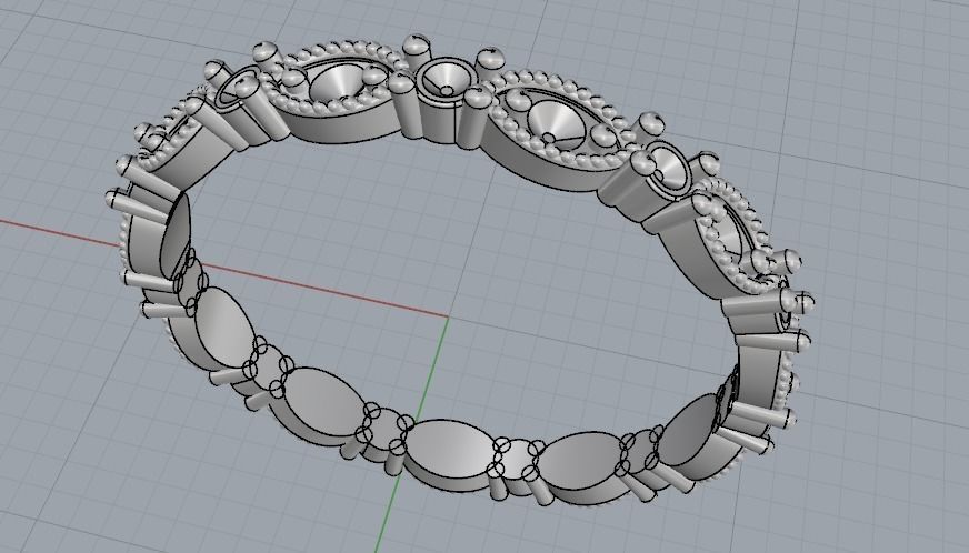 Ring 19mm N011905 3D print model_3