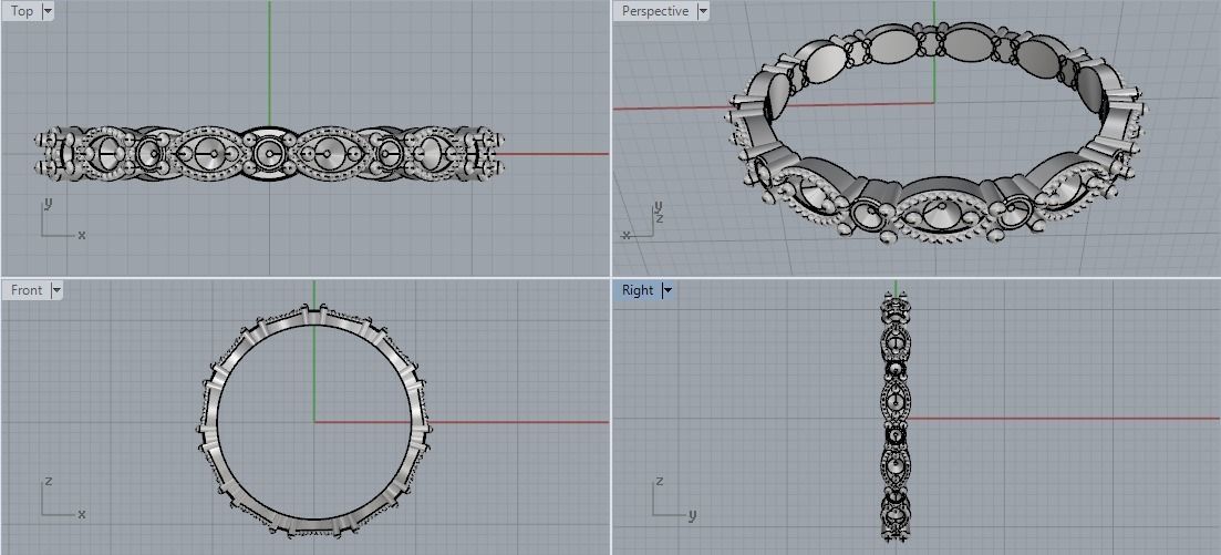Ring 19mm N011905 3D print model_2
