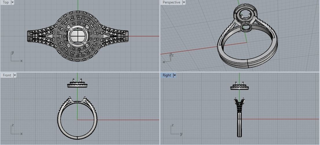 Ring 3dm stl obj N011901 3D print model_2
