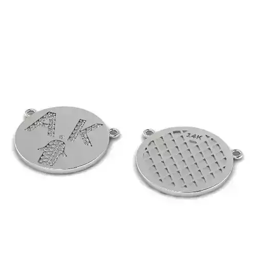 Hasma pendant with letters A K N011890