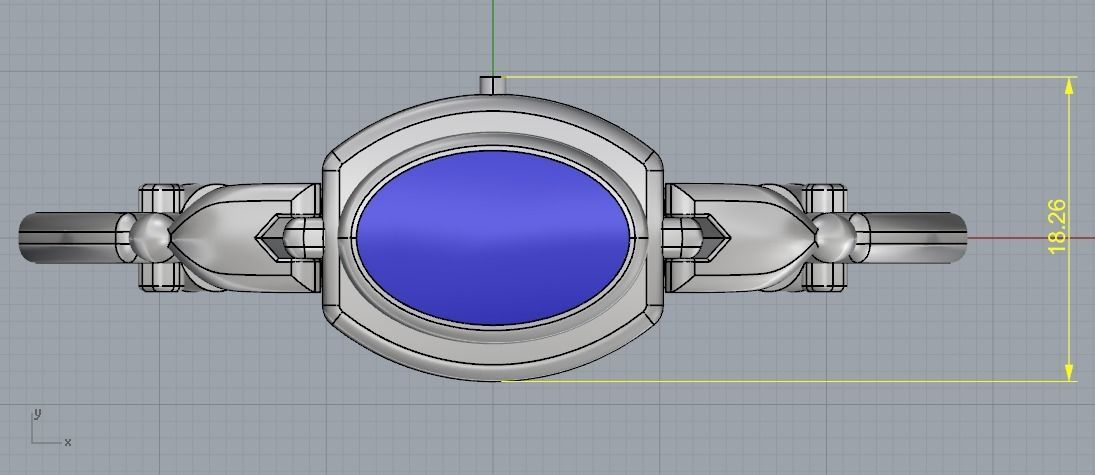 Bracelet watch N011887 3D print model_6