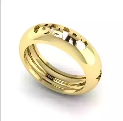 Ring with a star and the inscription BAR N011883