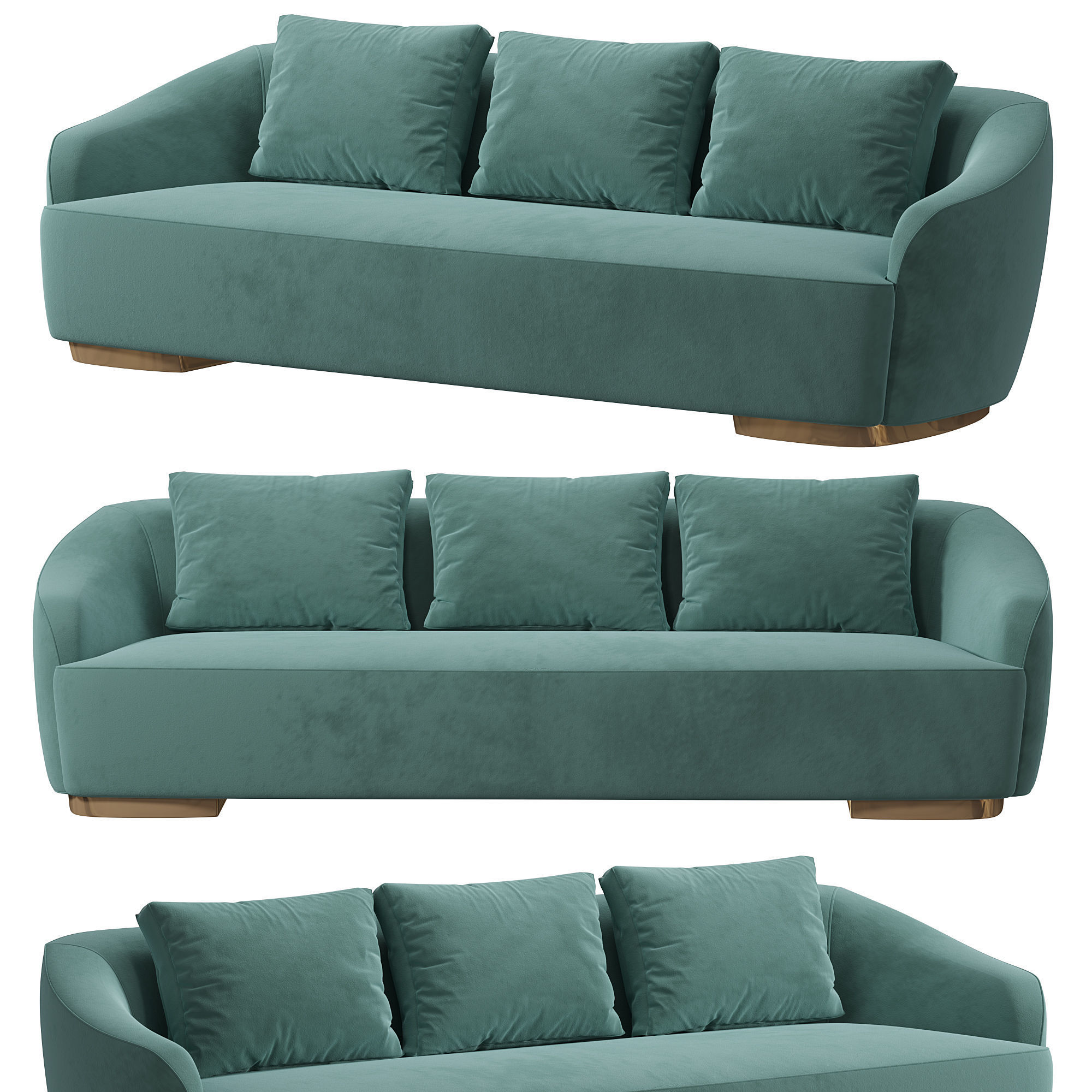 Kyoto Sofa by Bodema 3D model_1