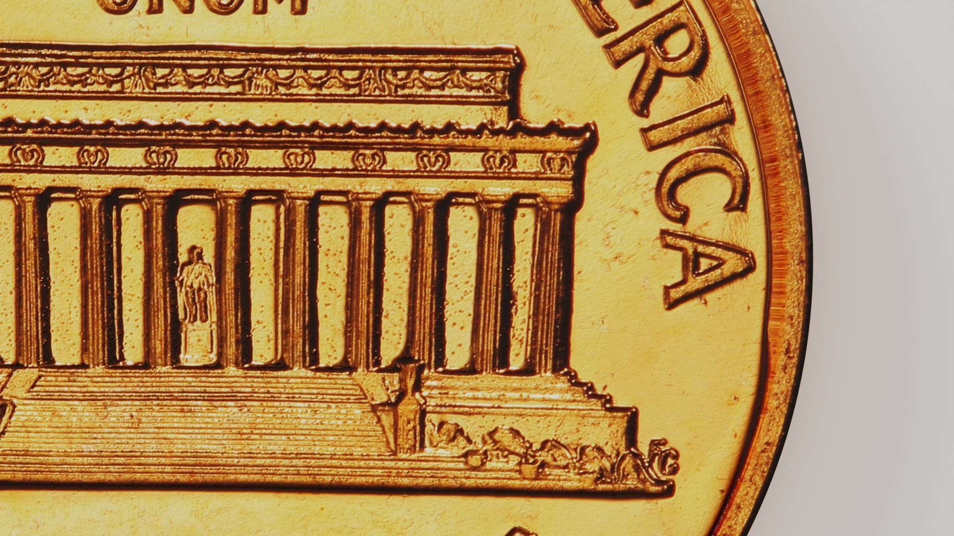 Penny Coin USA 3D model_2