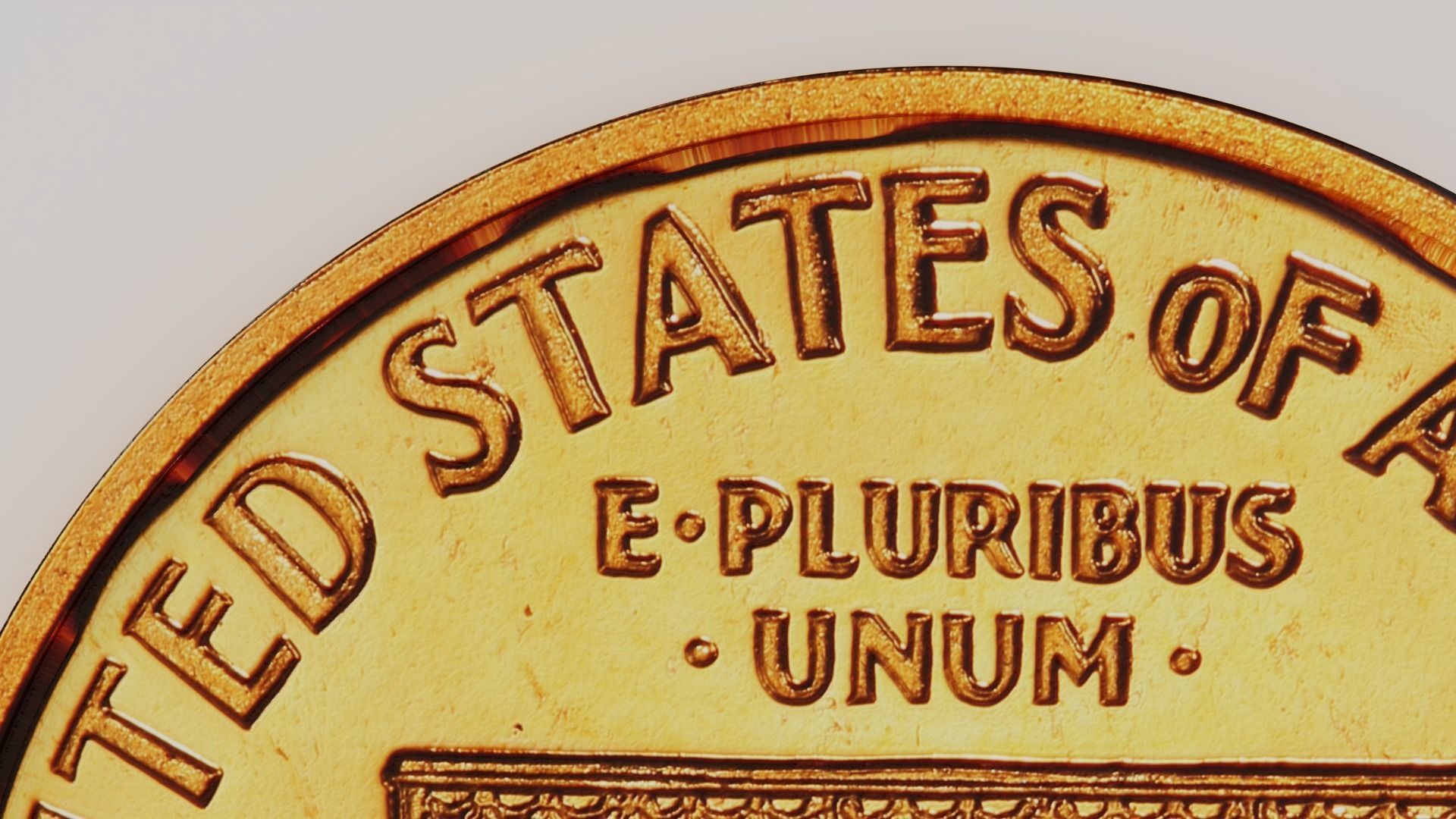 Penny Coin USA 3D model_1