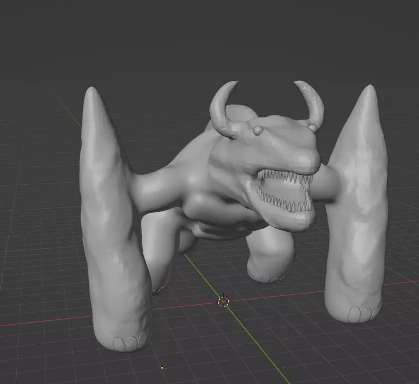 one of my nightmares idk Low-poly 3D model_0