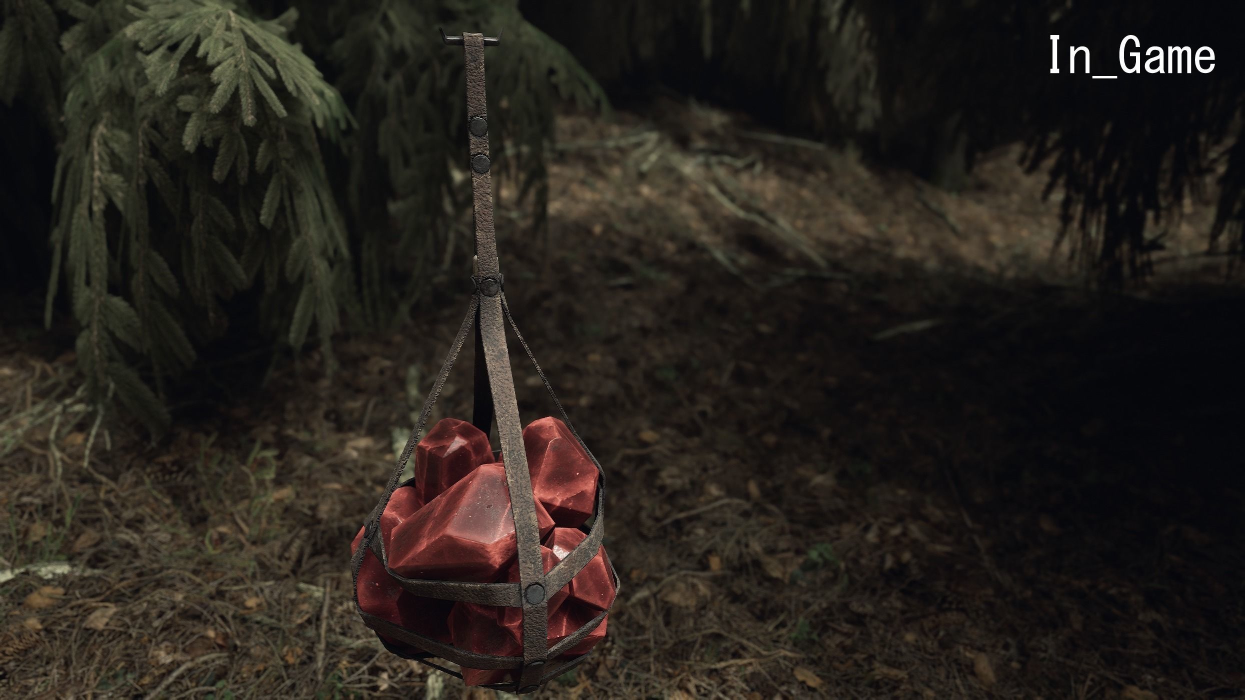 Hanging Crystal Light Low-poly 3D model_30