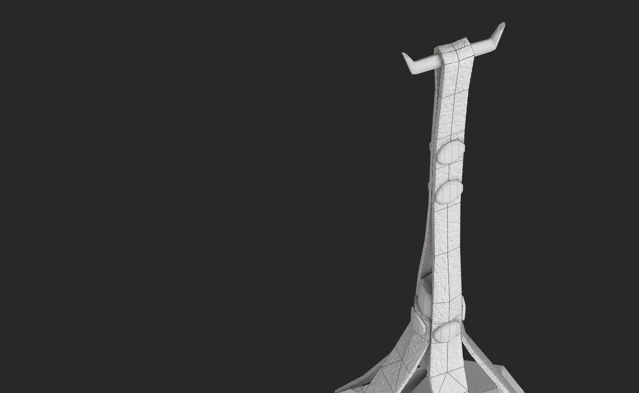 Hanging Crystal Light Low-poly 3D model_43